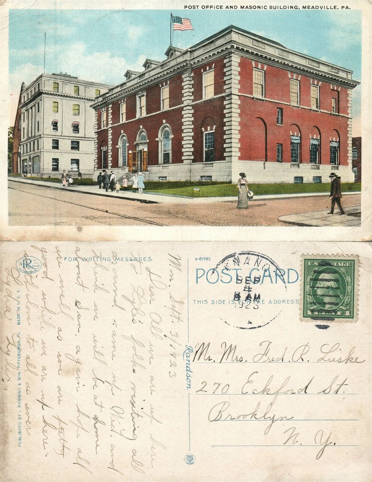 Post Office and Masonic Building, Meadville, Pa.